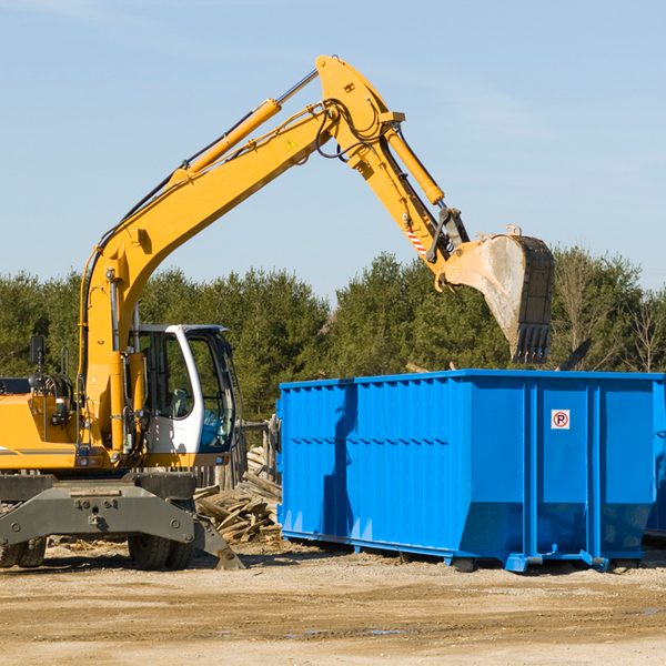 what size residential dumpster rentals are available in East St. Clair PA